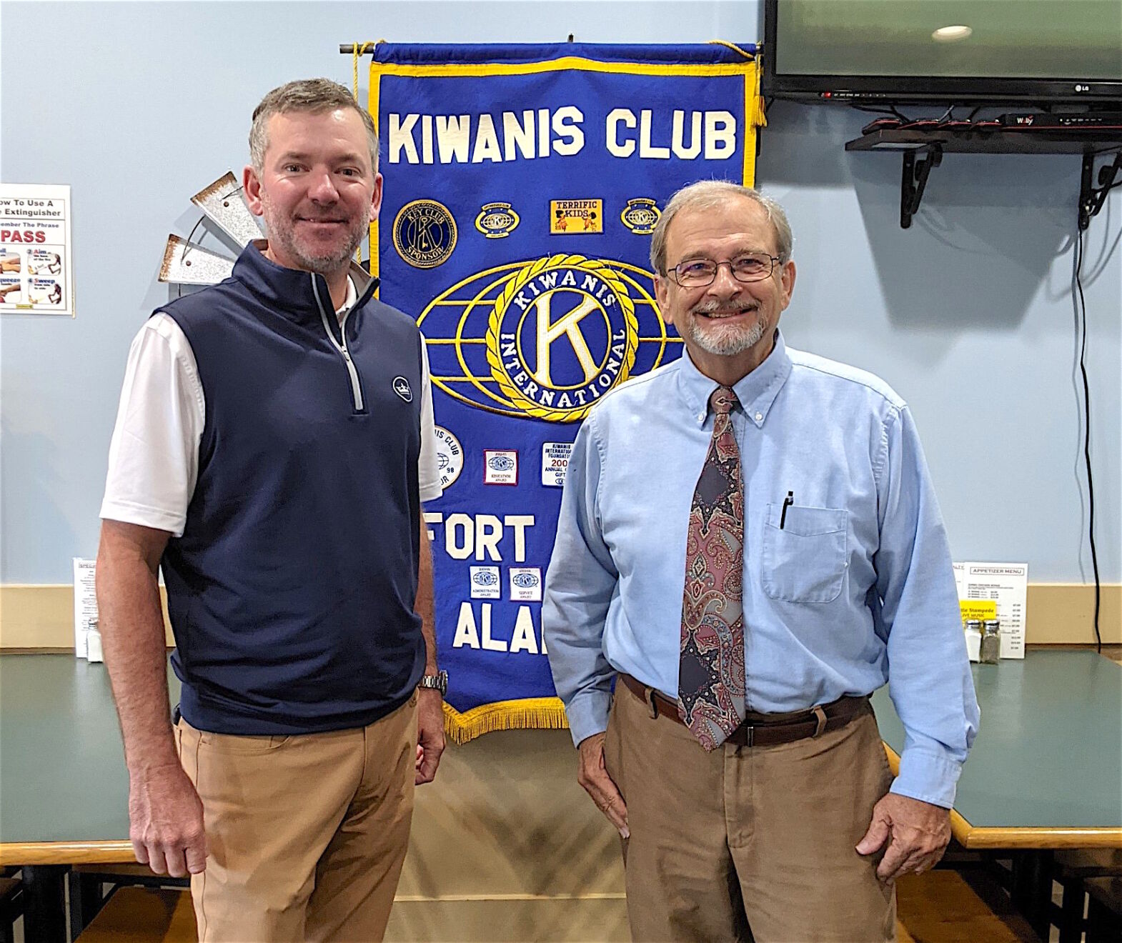 Kiwanis Club visited by tourism director, Fort Payne High School principal
